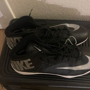 Nike Black and Gray High-Top Sneakers